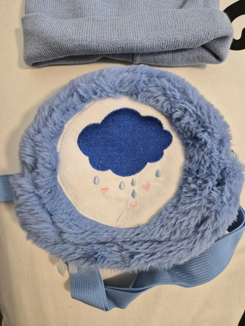 Care Bears Unisex Grumpy Bear Halloween Costume Cosplay Beanie Fanny Pack